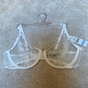 Natori White Lace Bra